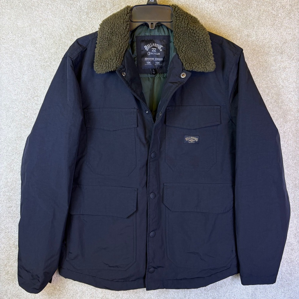 Billabong Adventure Division Jacket Mens Small Black 10K Waterproof Sherpa